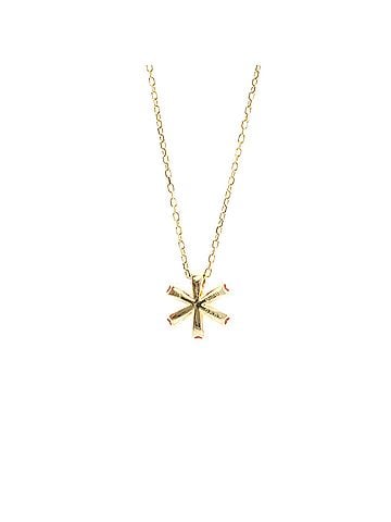 Ponte Vecchio Ponte Vecchio Flower Necklace Pink Gold (18K) Color Stone Men,Women Fashion Pendant Necklace (Pink Gold) (view 2)