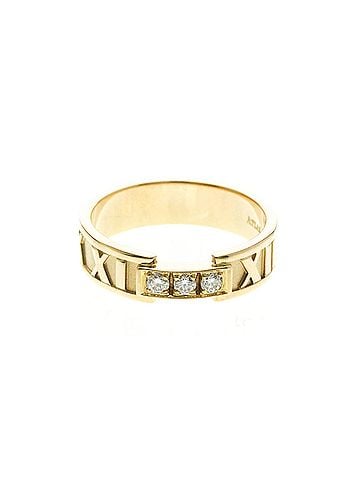Tiffany & Co. Tiffany Atlas 3P Diamond Ring Pink Gold (18K) Fashion Diamond Band Ring Pink Gold (view 1)