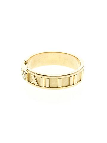 Tiffany & Co. Tiffany Atlas 3P Diamond Ring Pink Gold (18K) Fashion Diamond Band Ring Pink Gold (view 2)