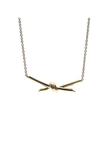 Tiffany & Co. Tiffany Knot Necklace Pink Gold (18K) No Stone Men,Women Fashion Pendant Necklace (Pink Gold) (view 1)