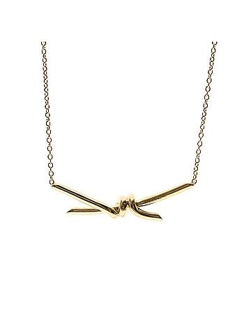 Tiffany & Co. Tiffany Knot Necklace Pink Gold (18K) No Stone Men,Women Fashion Pendant Necklace (Pink Gold) (view 2)