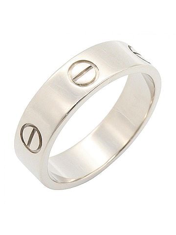 Cartier Cartier Love Ring, 18K White Gold (18KWG), Silver Tone, B4084700 (Men's/Women's) (view 1)