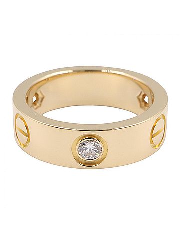 Cartier Cartier Love Ring 3PD - 18K (Yellow Gold) Diamond for Women Gold Tone, Clear Tone B4032448 (view 2)