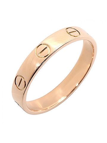 Cartier Cartier Mini Love Ring, 18K Pink Gold (PG), Women's Tone, B4085200 (view 1)
