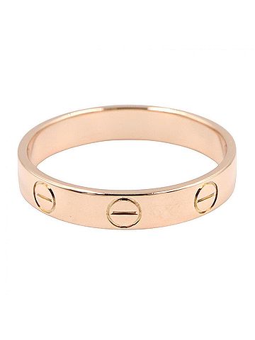 Cartier Cartier Mini Love Ring, 18K Pink Gold (PG), Women's Tone, B4085200 (view 2)