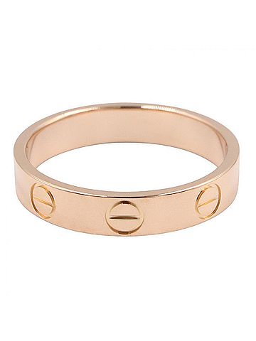 Cartier Cartier Mini Love Ring, 18K Pink Gold (PG), Women's Tone, B4085200 (view 2)