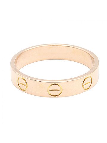 Cartier Cartier Mini Love Ring, 18K Pink Gold (PG), Women's Tone, B4085200 (view 2)