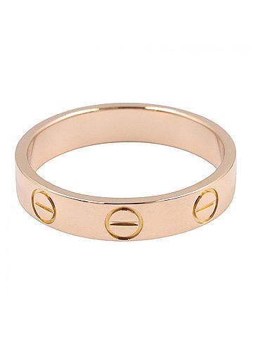 Cartier Cartier Mini Love Ring, 18K Pink Gold (PG), Women's Tone, B4085200 (view 2)