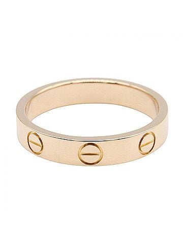 Cartier Cartier Mini Love Ring, 18K Pink Gold (PG), Men's/Women's, Tone, B4085200 (view 2)