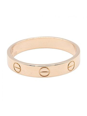 Cartier Cartier Mini Love Ring, 18K Pink Gold (PG), Men's/Women's, Tone, B4085200 (view 2)