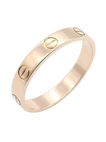 Cartier Cartier Mini Love Ring, 18K Pink Gold (PG), Men's/Women's, Tone, B4085200 (view 1)