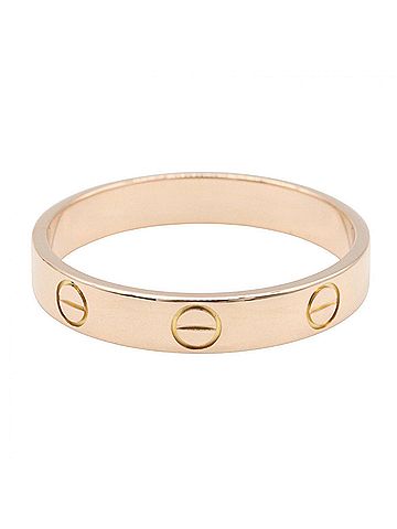 Cartier Cartier Mini Love Ring, 18K Pink Gold (PG), Men's/Women's, Tone, B4085200 (view 2)
