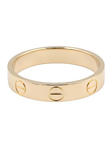Cartier Cartier Mini Love Ring, 18K (Yellow Gold), Women's Jewelry, Gold Tone, B4085000 (view 2)