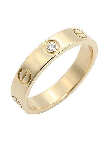 Cartier Cartier Mini Love Ring 1PD Ring, 18K (Yellow Gold) Diamond, Women's, Gold Tone, Clear B405100 (view 1)