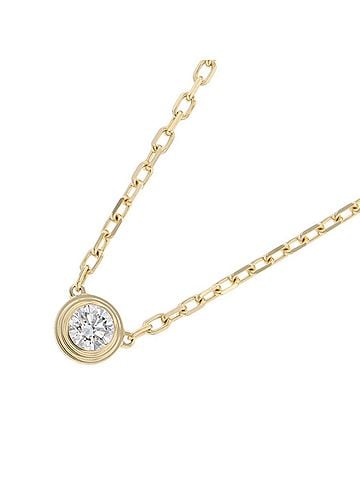 Cartier Cartier Damour Necklace SM Small Model Diamond 1P 0.09ct 18K Yellow Gold B7215800 Pendant Brilliant Cut (view 1)