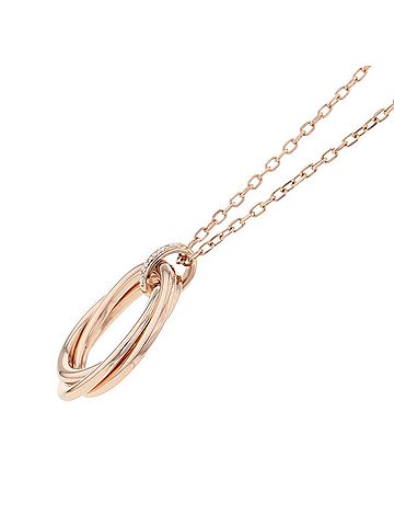 Cartier Cartier Trinity Necklace, 2009 Limited Edition, 5 Diamonds, 18K Pink Gold, B3044700 Pendant. (view 2)