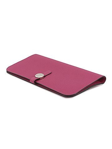 Hermès Hermes Dogon Long Wallet, Rose Purple, Togo Leather, C Stamp. (HERMES wallet, long HERMES WALLET) (view 2)