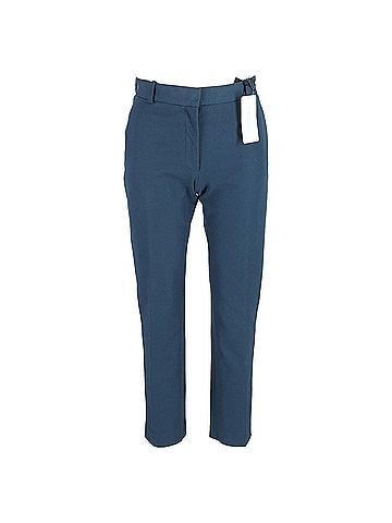 Joseph Joseph Eliston Gabardine Stretch Pants in Blue Viscose (view 1)