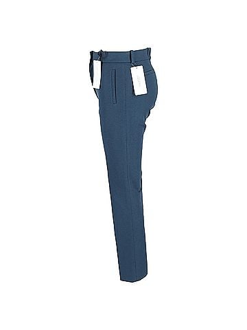 Joseph Joseph Eliston Gabardine Stretch Pants in Blue Viscose (view 2)