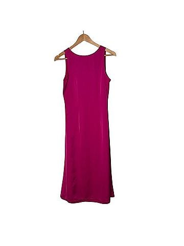 J.Crew Satin Midi Slip Dress Casual Dress (view 2)