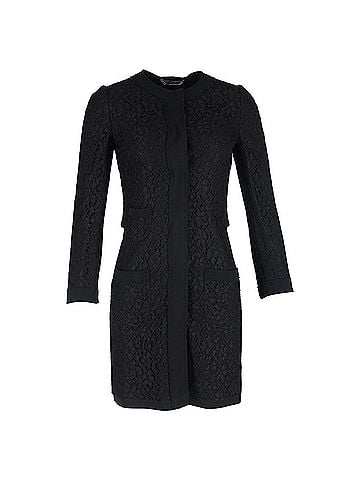 Dolce & Gabbana Dolce &amp; Gabbana Lace Coat in Black Polyamide (view 1)