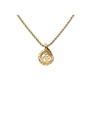 Christian Dior Christian Dior Dior CD Logo Pendant Necklace, Gold Plated (GP), Women's. (view 2)