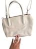 A New Day White Leather Satchel One size - photo 1