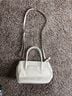 A New Day White Leather Satchel One size - photo 4