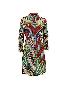 ETRO Etro Printed Mini Shirt Dress in Multicolor Silk (view 1)