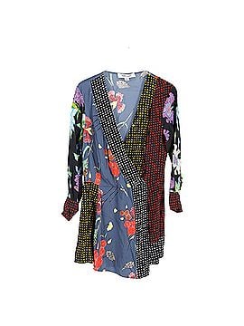 Diane von Furstenberg Diane von Furstenberg Patchwork Mini Dress in Multicolor Silk (view 1)
