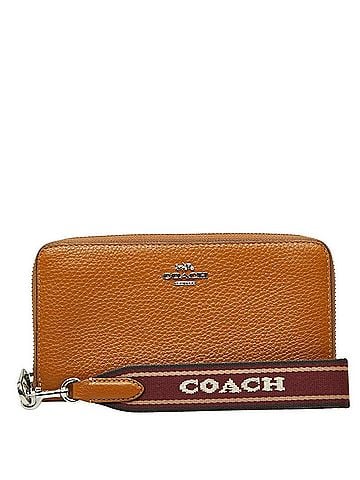Gucci Gucci Logo Long Zip Around Wallet, Penny Multi Brown Leather, Women's Wallet (view 1)