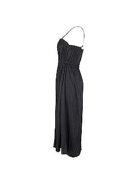 Maje Maje Cutout Shirred Sleeveless Midi Dress in Black Polyester (view 2)