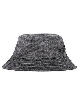 Maison Michel Maison Michel Angele Appliqué-Logo Bucket Hat in Grey Wool (view 1)