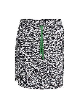 Céline Celine Polka Dot Drawstring Mini Skirt in Grey Silk (view 1)
