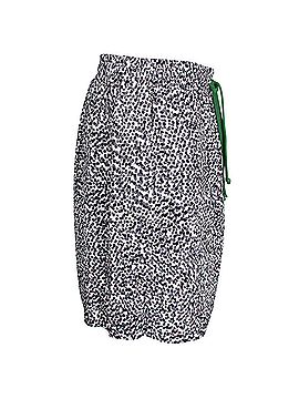Céline Celine Polka Dot Drawstring Mini Skirt in Grey Silk (view 2)