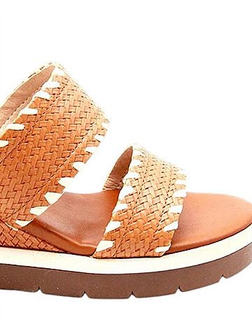 exe Women's Ipanema Low Wedge Sandal in Tan (view 2)