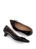 Andrea Black Women's Kitten Heel Pump Size 9 - photo 4