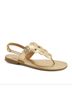 Andrea Solid Gold Women's Flat Sandal Size 9 - photo 1