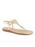 Andrea Solid Gold Women's Flat Sandal Size 7 - photo 1