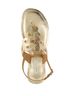 Andrea Solid Gold Women's Flat Sandal Size 9 - photo 3