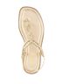 Andrea Solid Gold Women's Flat Sandal Size 7 - photo 3