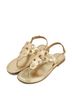 Andrea Solid Gold Women's Flat Sandal Size 9 - photo 4