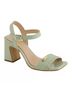 Andrea Solid Green Women's Ankle Strap Sandal Size 6 - photo 1