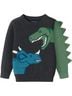 Andy & Evan Graphic Gray Kids Spike-A-Saurus Sweater Size 4T - photo 1