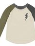 Tiny Whales Print Brown Kid's Long Sleeve Bolt Tee Size 2T - photo 2