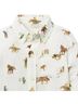 Janie and Jack Graphic White Kid's Buckaroo Button-Up Size 12 - photo 2