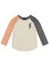 Tiny Whales Graphic Orange Kid's Long Sleeve Bolt Tee Size 6 - photo 1