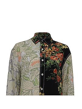 J.W. Anderson Jw Anderson Panelled Floral-Print Shirt in Multicolor Viscose (view 2)