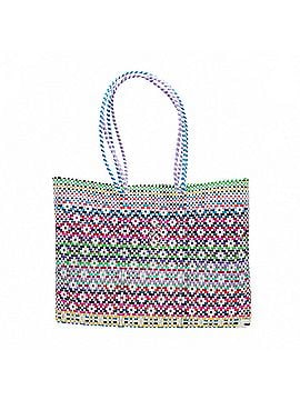 Lolas Collection Women's Travel Woven Patterned Tote Bag With Clutch in Pink Multi (view 1)