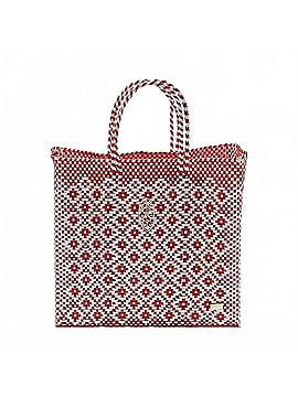 Lolas Collection Women's Medium Handmade Aztec Regular Strap Tote Bag in Red (view 1)